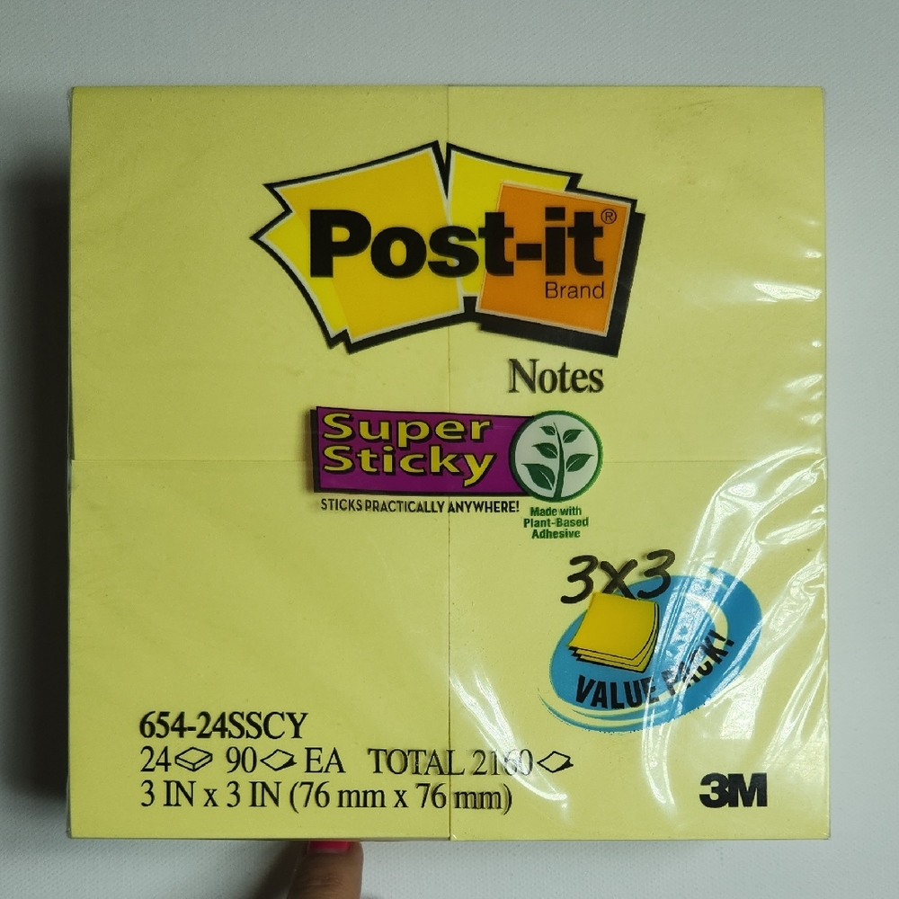 Post-it Super Sticky Notes, Yellow